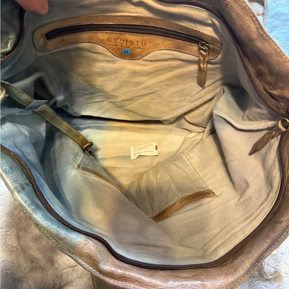 NWT BED|STU Celindra Oceana Leather Tote and Crossbody Wallet Tie Dyed - Picture 5 of 11